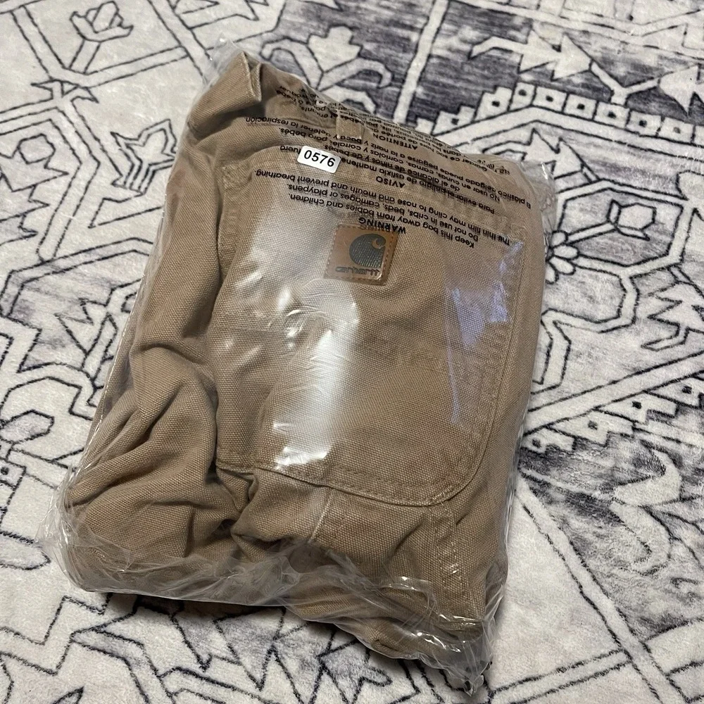 Vtg Carhartt Pants Cargo Carpenter B151 Original Dungaree Fit Mens Size 38x36